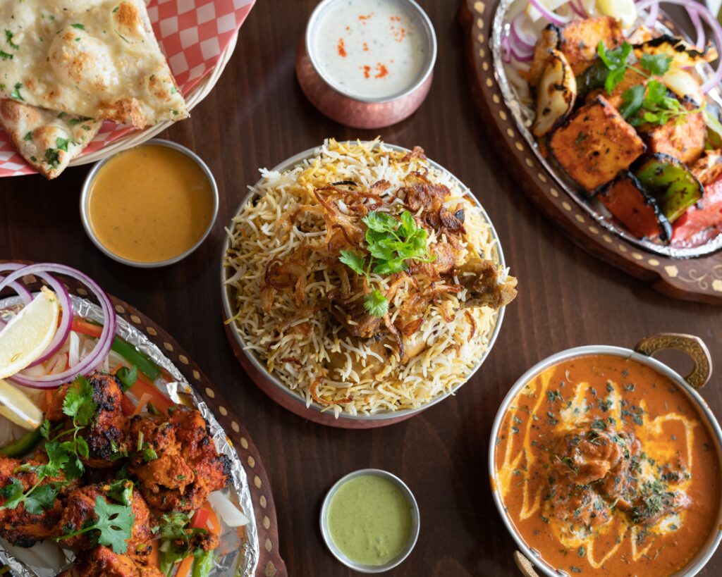 Indian Food on Table - how to stick to a new diet
