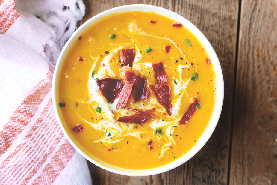 bowl of butternut soup